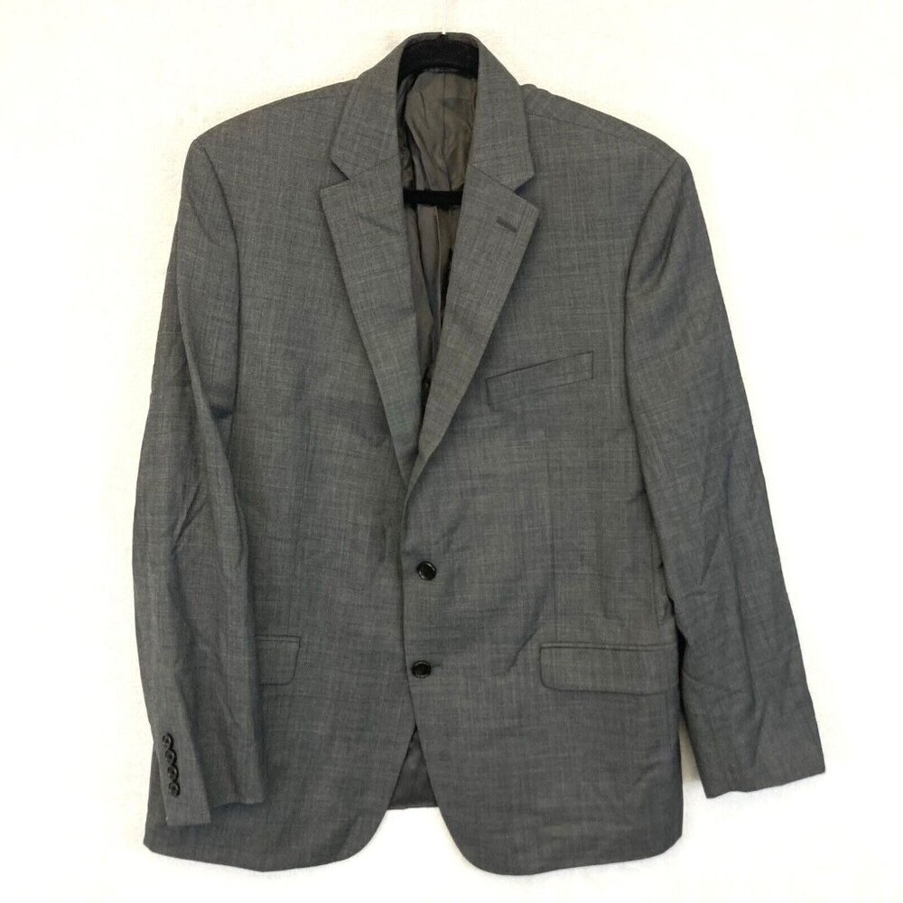 Lauren Ralph Lauren Mens 44R Gray Wool Blazer Suit Jacket Two Button Classic
